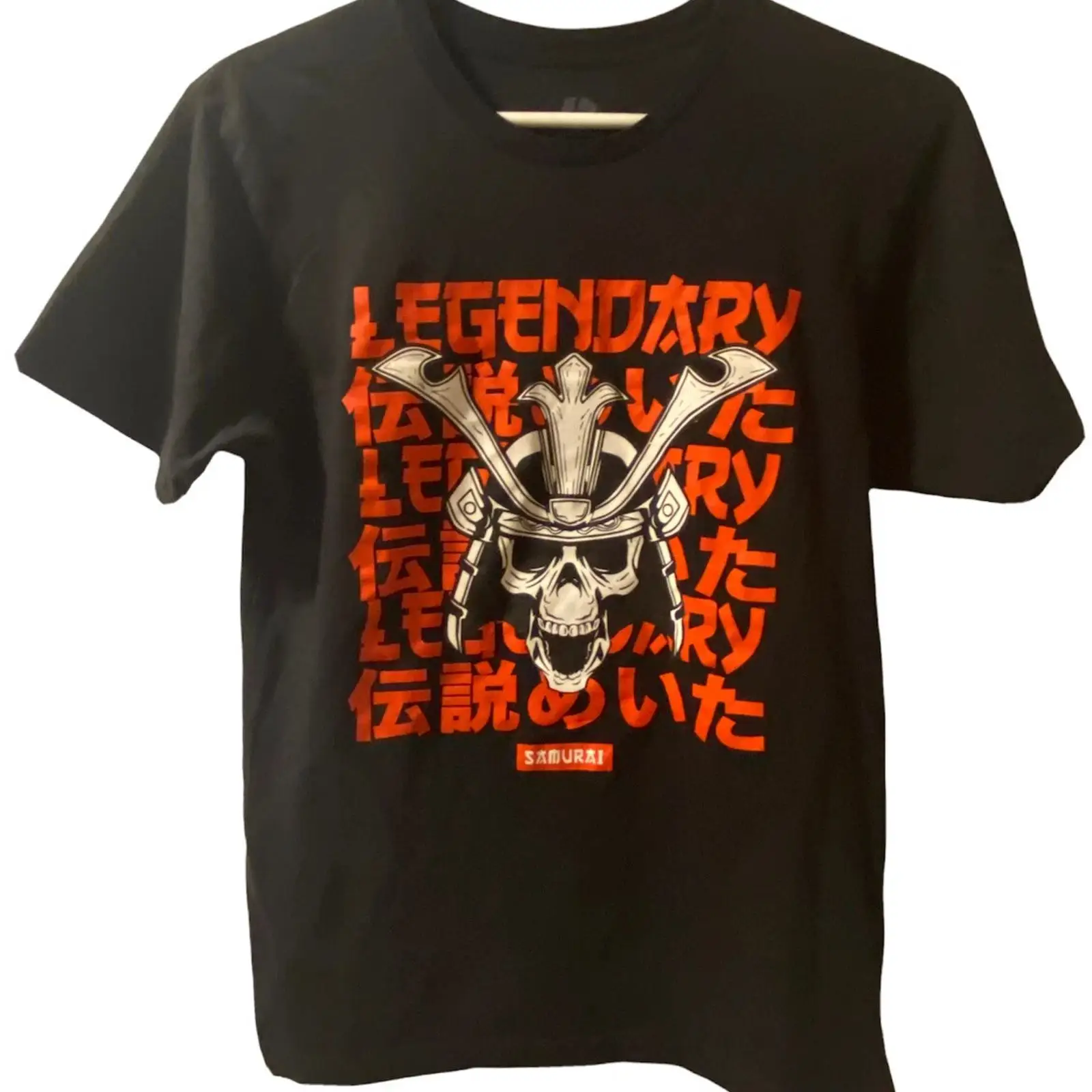 Japanese Brand Streetwear Vintage - เสื้อยืดลายซามูไรญี่ปุ่นแบรนด์ดังระดับตำนาน ไซส์เล็ก สภาพดีเยี่ยม วินเทจ ซักแล้ว ยืดได้