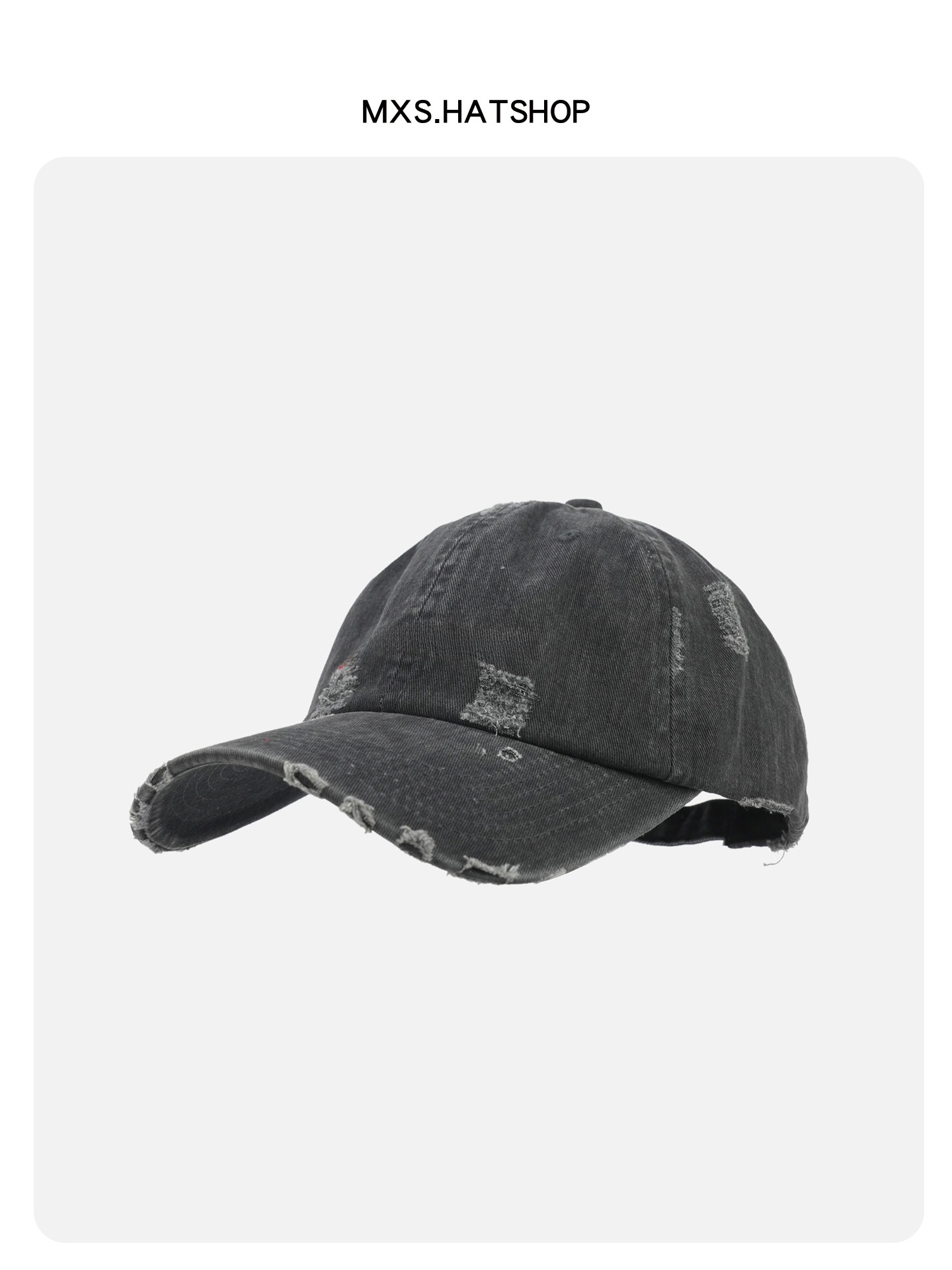 Streetwear Brand Red - หมวกเบสบอลสไตล์วินเทจแบบปรับได้สำหรับผู้ชายและผู้หญิง สตรีทแวร์แบรนด์ดัง ปักตัวอักษรสีแดง ทรงปากเป็ด