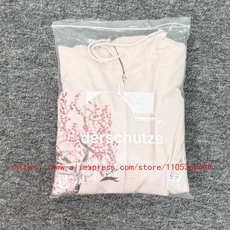 Streetwear Brand With A Logo - ใหม่มาแรง! เสื้อแจ็คเก็ต Derschutze สำหรับผู้ชายและผู้หญิง คุณภาพสูง ปักลายดอกไม้สีชมพู
