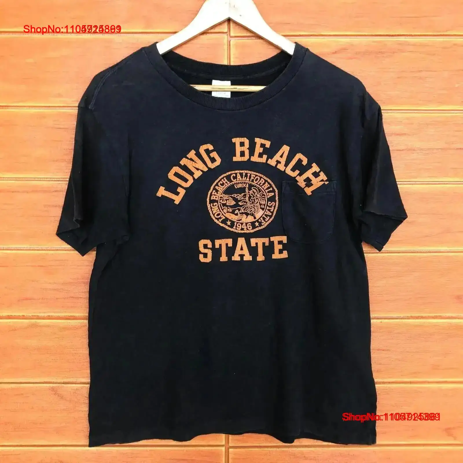Japanese Brand Streetwear Vintage - เสื้อยืดวินเทจ Long Beach California State Cheswick