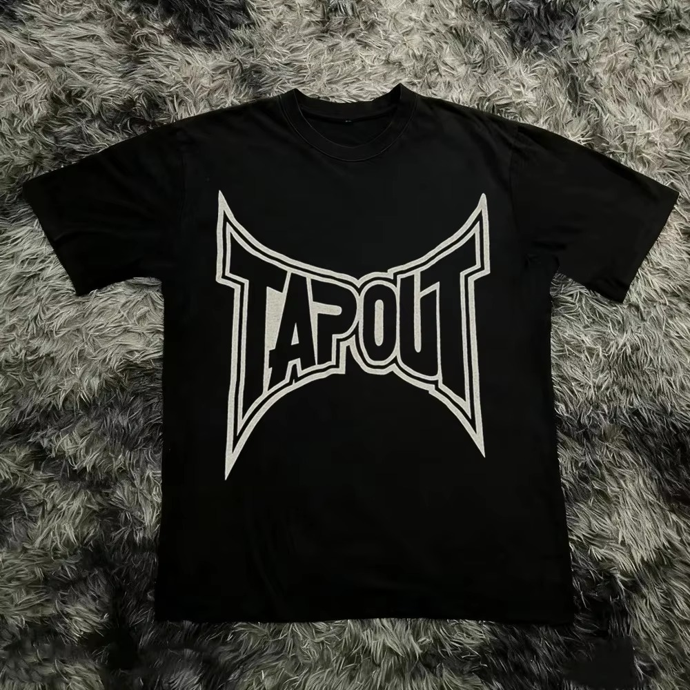 Streetwear Brand With A Logo - เสื้อยืดลายกราฟิกโลโก้ MMA สไตล์วินเทจ สำหรับผู้ชายและผู้หญิง ผ้าฝ้าย สตรีทแวร์