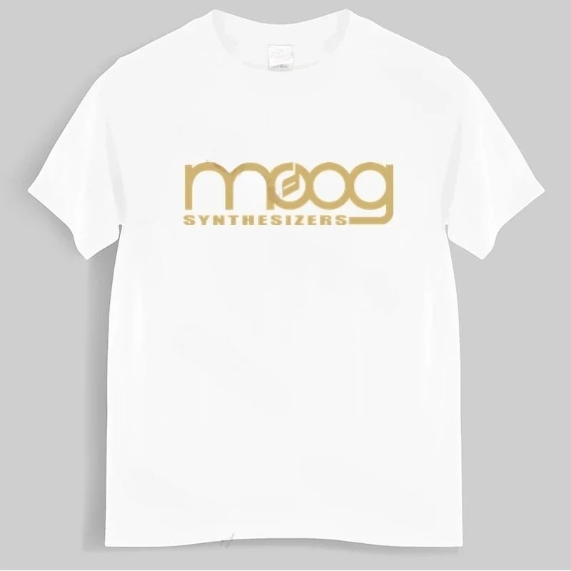 Moog เสื้อยืดแขนสั้นพิมพ์ลายสี - Streetwear Brand Shirts บทวิจารณ์และราคา