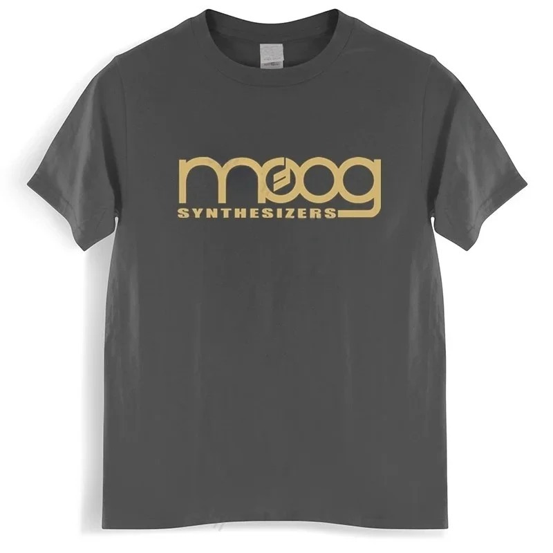 Moog เสื้อยืดแขนสั้นพิมพ์ลายสี - Streetwear Brand Shirts บทวิจารณ์และราคา