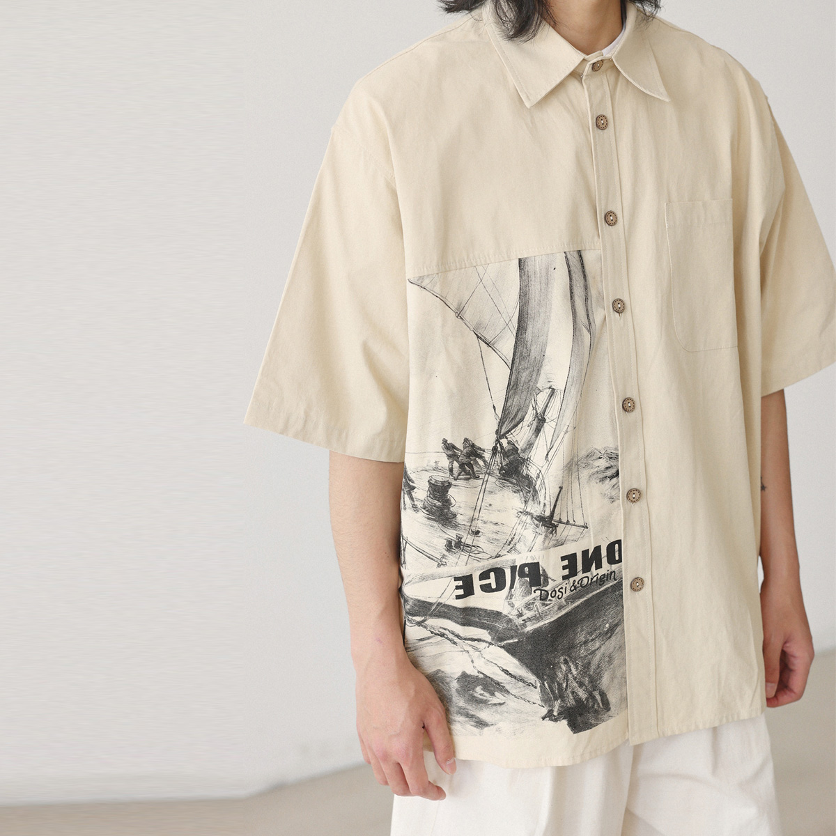 เสื้อแฟชั่นญี่ปุ่นผู้ชาย ลายพิ - Japanese Brand Streetwear Vintage บทวิจารณ์และราคา