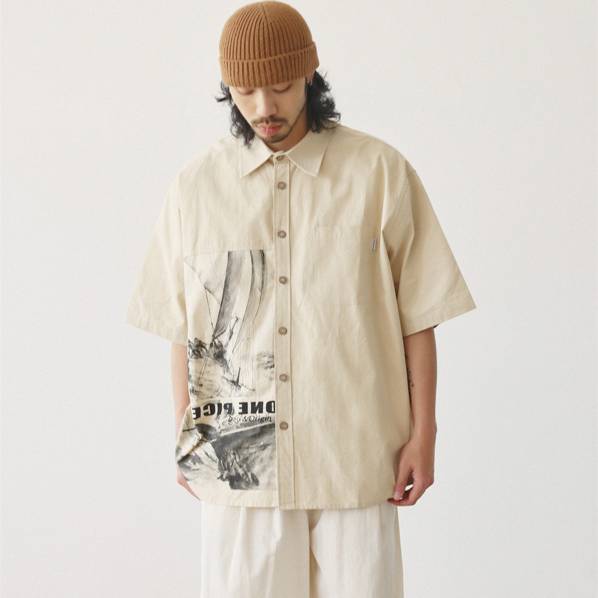 เสื้อแฟชั่นญี่ปุ่นผู้ชาย ลายพิ - Japanese Brand Streetwear Vintage บทวิจารณ์และราคา
