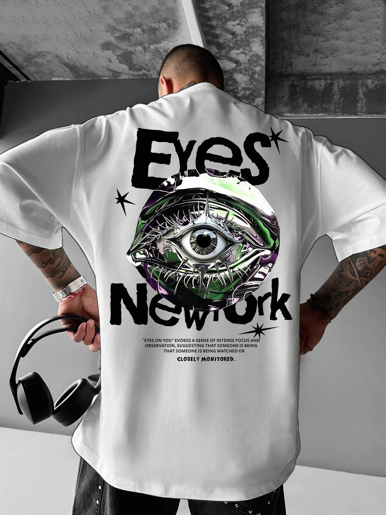 เสื้อยืดโอเวอร์ไซส์สไตล์นิวยอร - Streetwear Brand With Eye บทวิจารณ์และราคา