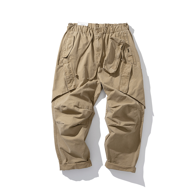 กางเกงคาร์โก้ทรงหลวมสไตล์วินเท - Japanese Brand Streetwear Vintage บทวิจารณ์และราคา