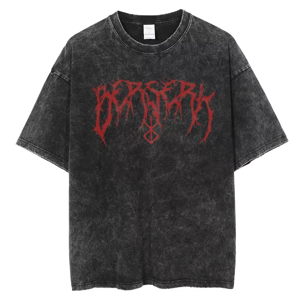 เสื้อยืดลายกราฟิก Berserk Deat - Streetwear Brand With A Logo บทวิจารณ์และราคา