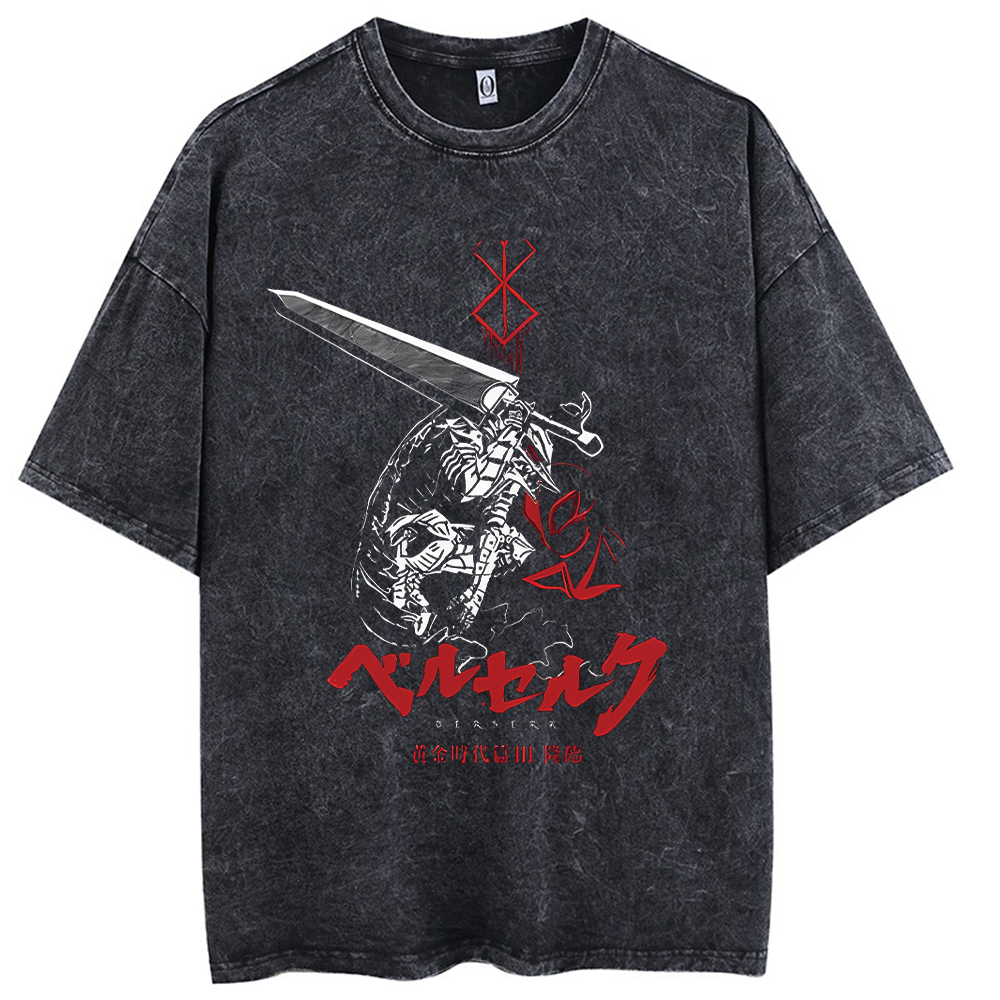 เสื้อยืดลายกราฟิก Berserk Deat - Streetwear Brand With A Logo บทวิจารณ์และราคา
