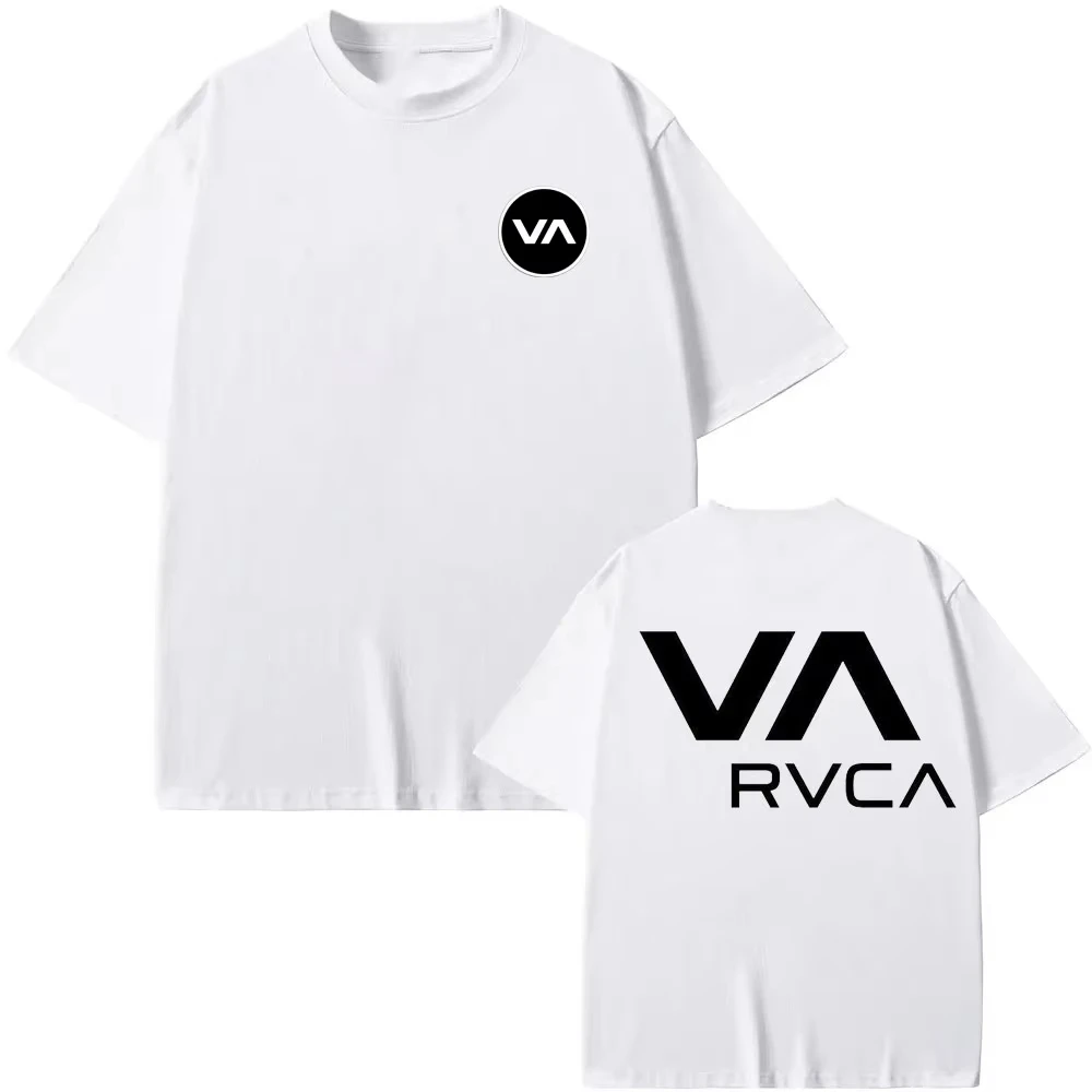 RVCA เสื้อยืดสีดำเสื้อยืดฤดูร้ - Streetwear Brand Shirts บทวิจารณ์และราคา